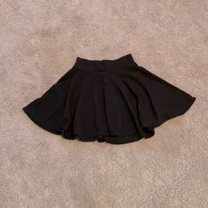 black skirt, stretchy waistband